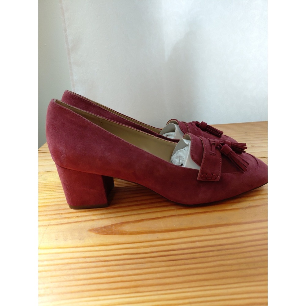 Ann Taylor Suede Tassel Loafer Pumps - Picture 2 of 7